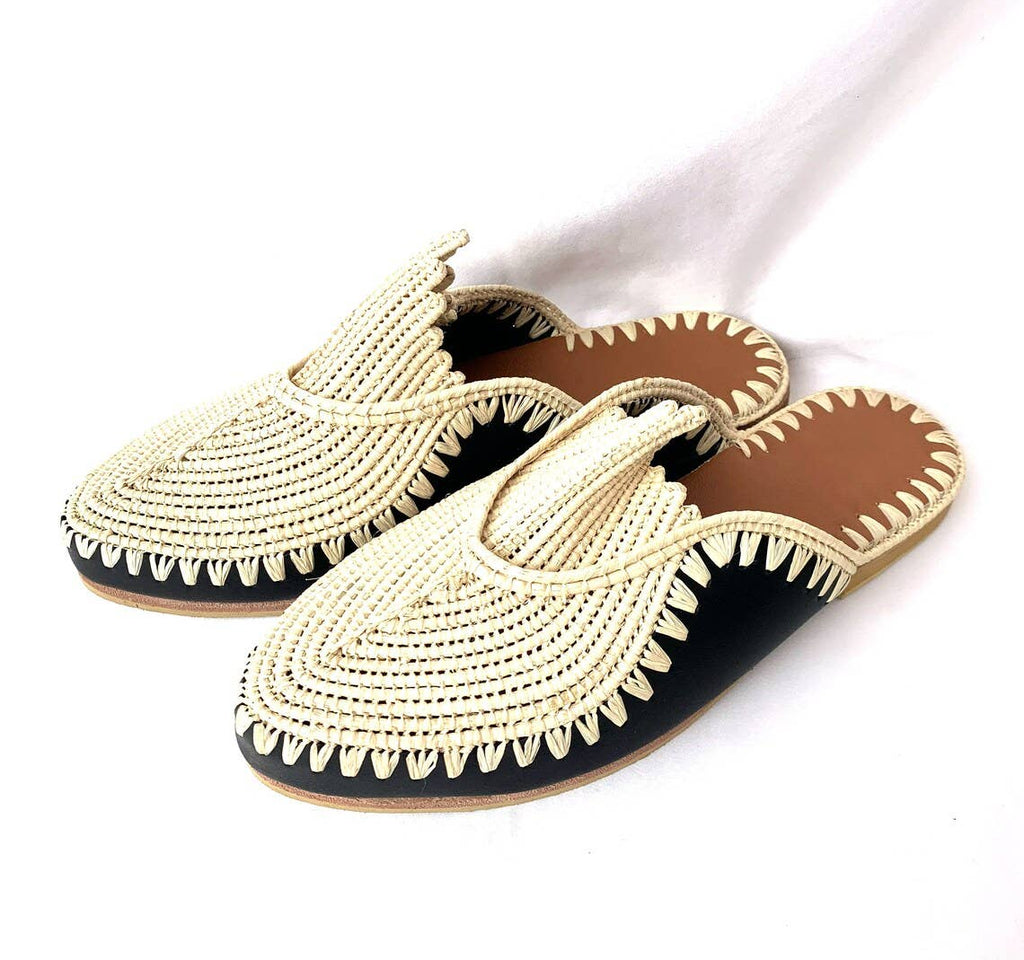 Comfortable Slippers Raffia Sandals for Womens