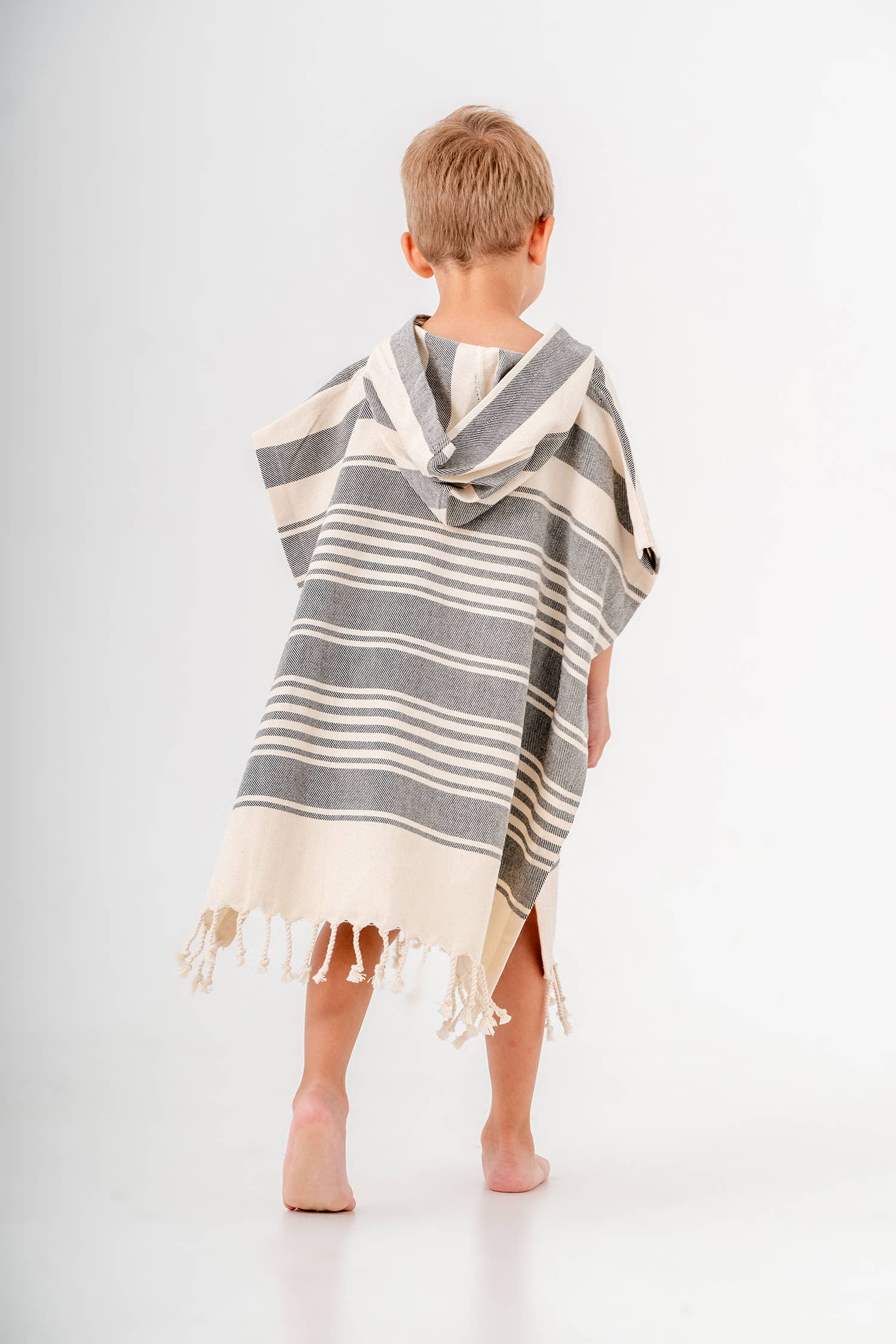 Kid Hooded Poncho Surf Changing Swimming Beach Towel Toddler