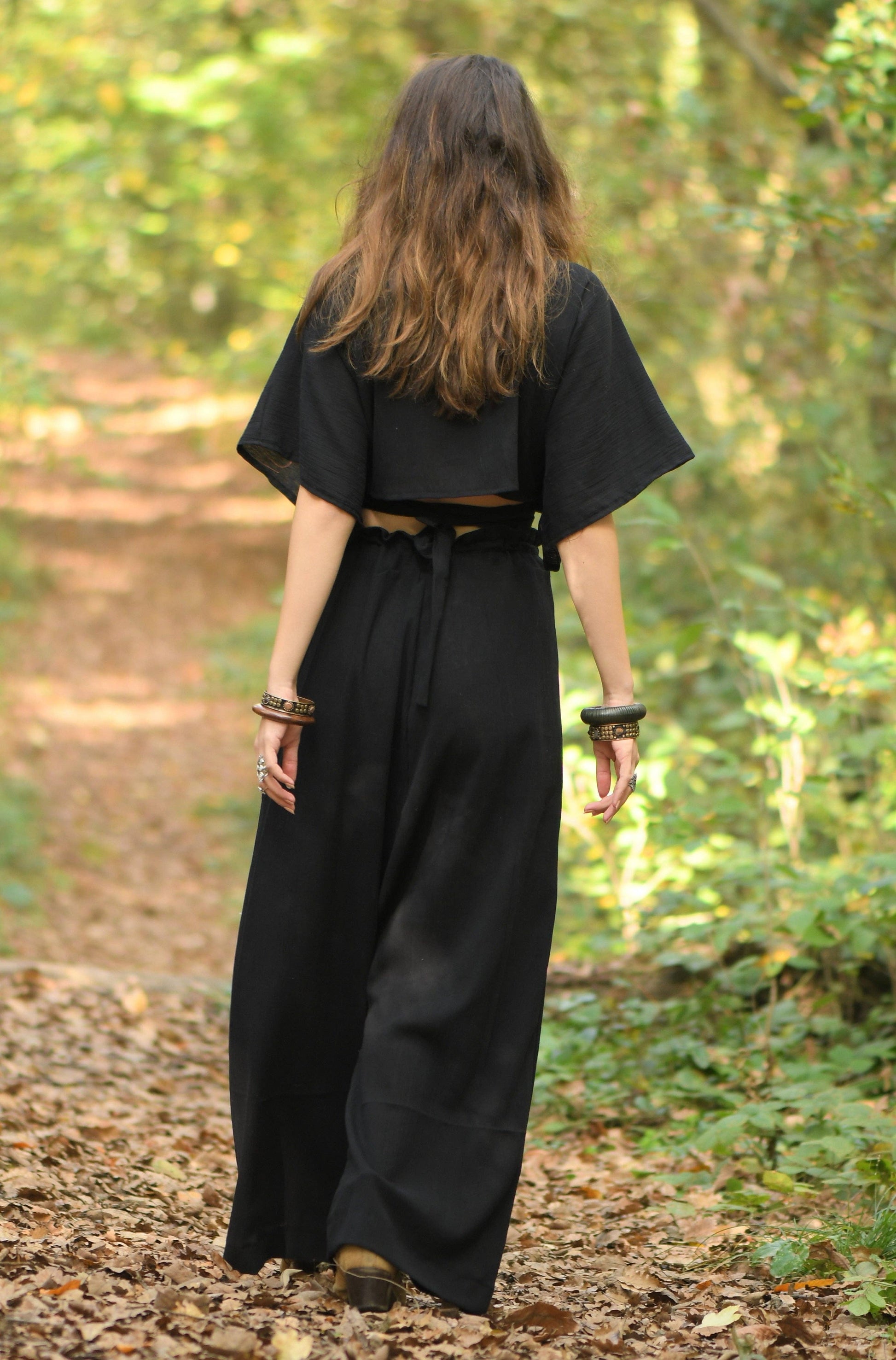 Anetos wrap top + harem pant set