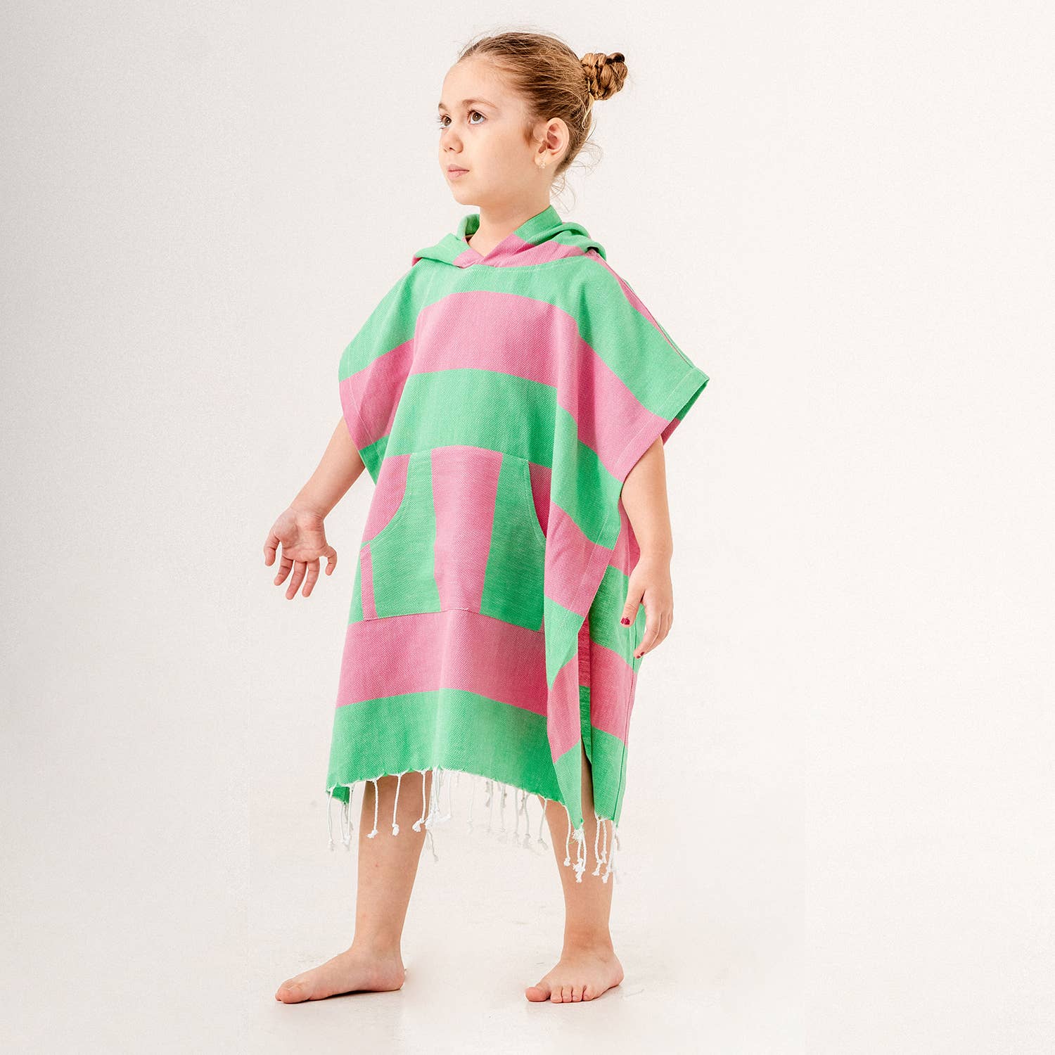 Kids Summer Hooded Poncho Changing Swimming Beach Baby Towel