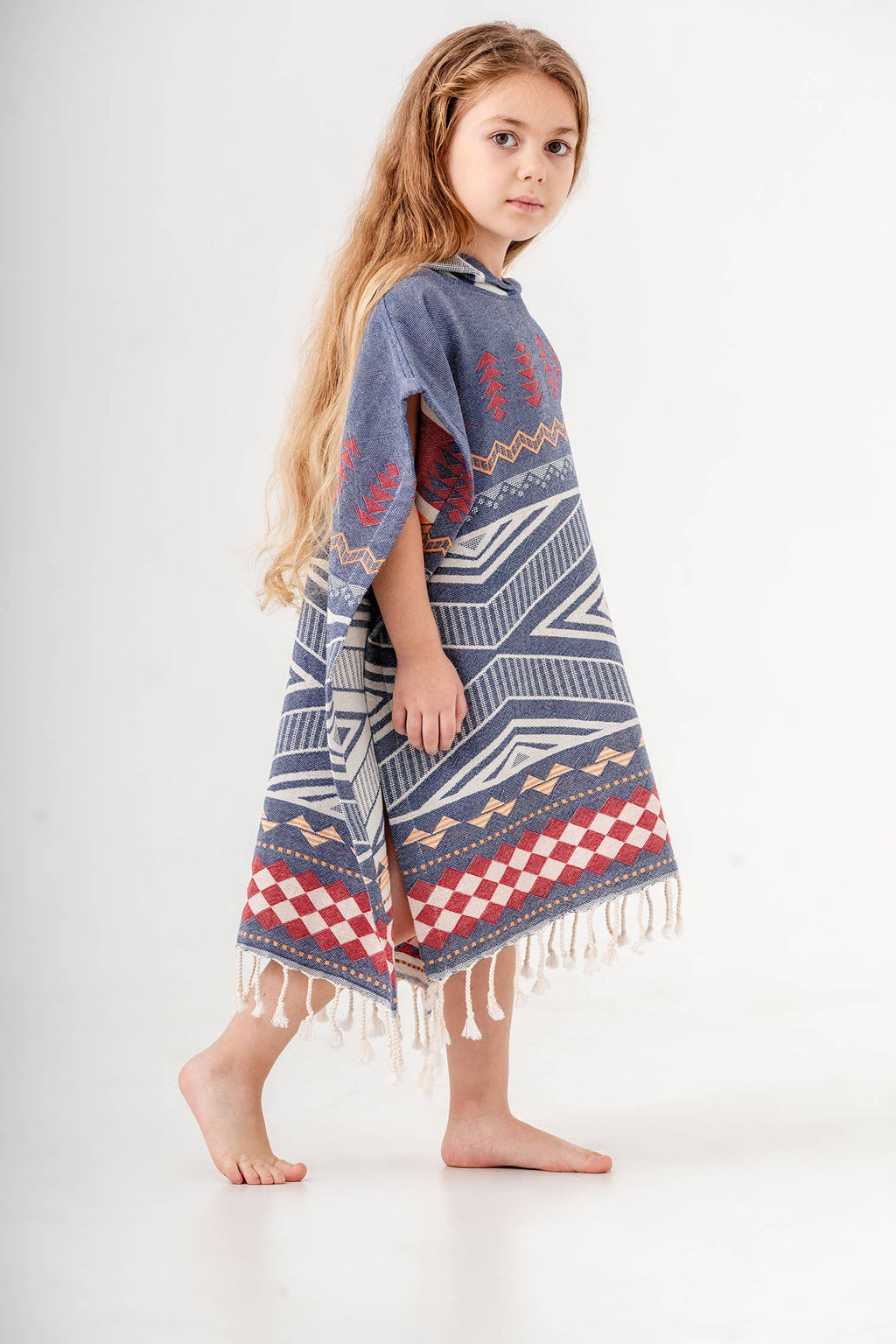 Kid Hooded Poncho Surf Changing Swimming Beach Towel Shower