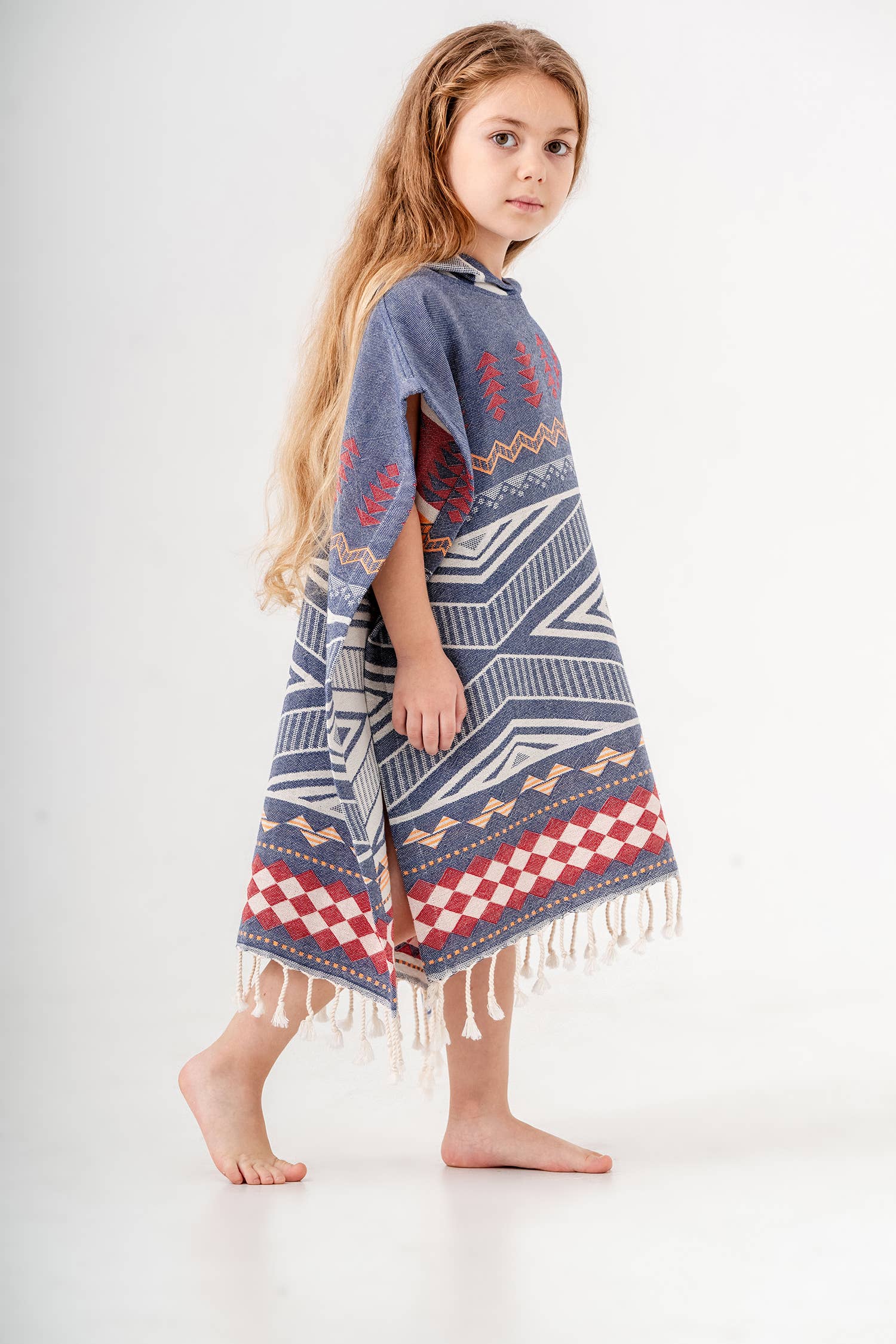 Kid Hooded Poncho Surf Changing Swimming Beach Towel Shower