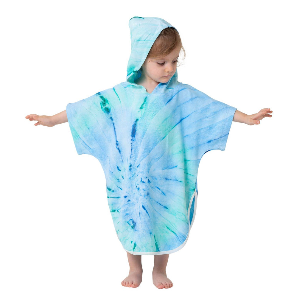 Kids Summer Hooded Poncho Surf Changing Swimming Beach Towel