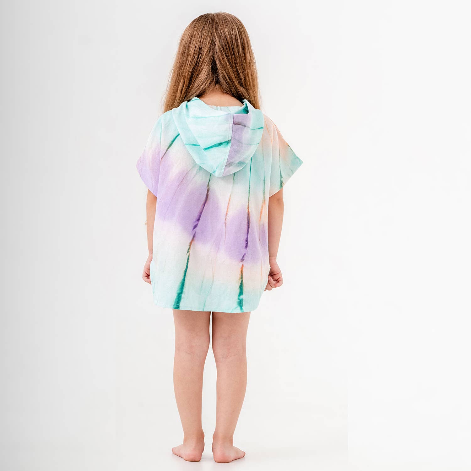 Kids Summer Hooded Poncho Surf Changing Swimming Beach Towel