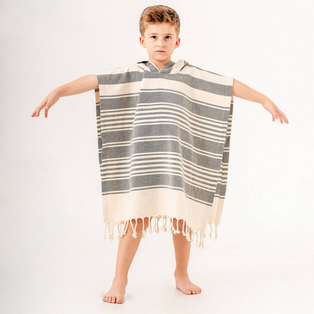Kid Hooded Poncho Surf Changing Swimming Beach Towel Toddler