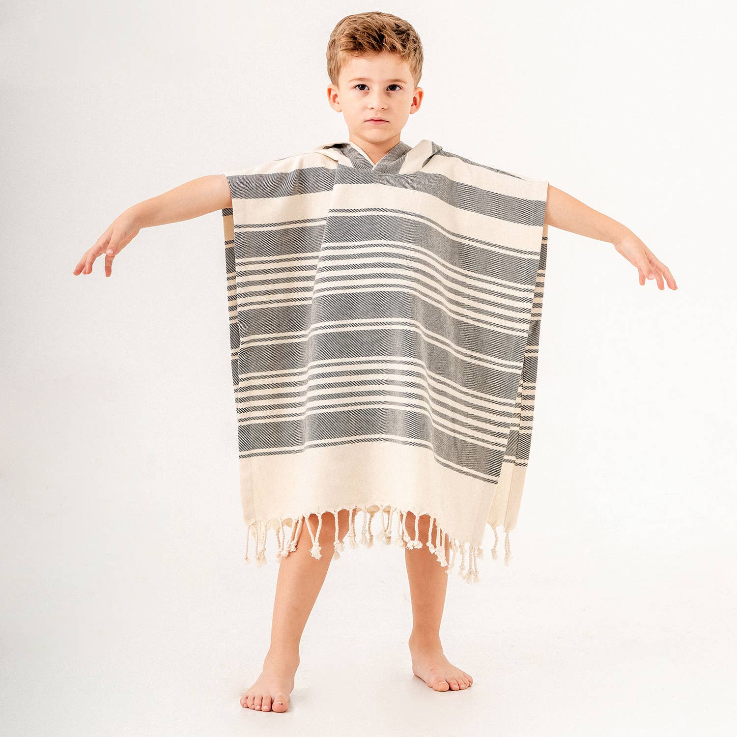 Kid Hooded Poncho Surf Changing Swimming Beach Towel Toddler
