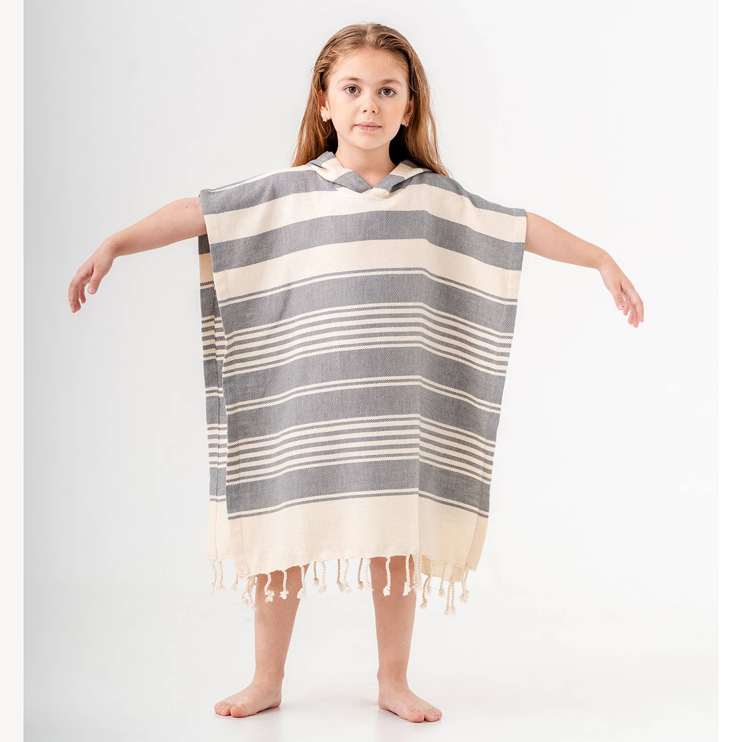 Kid Hooded Poncho Surf Changing Swimming Beach Towel Toddler