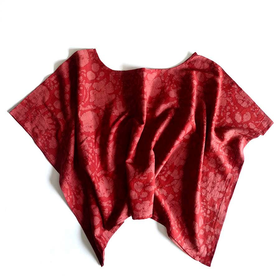 Red Women's Apparel Top | Relaxed Fit Blouse | Red Radha