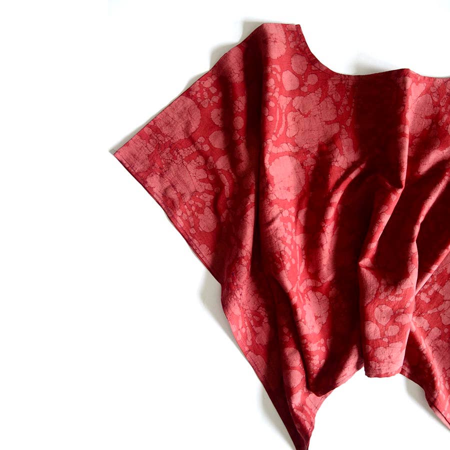 Red Women's Apparel Top | Relaxed Fit Blouse | Red Radha