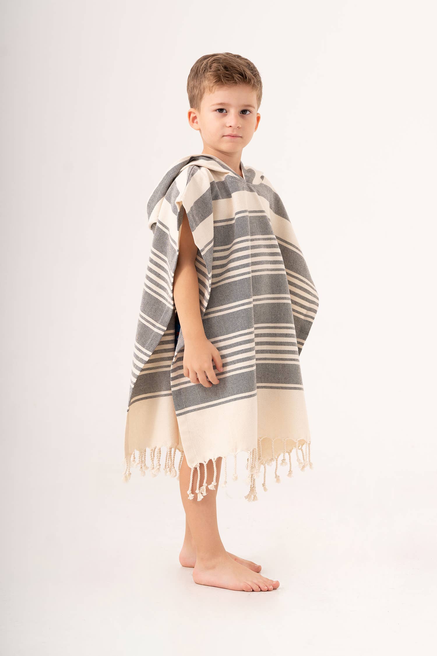 Kid Hooded Poncho Surf Changing Swimming Beach Towel Toddler
