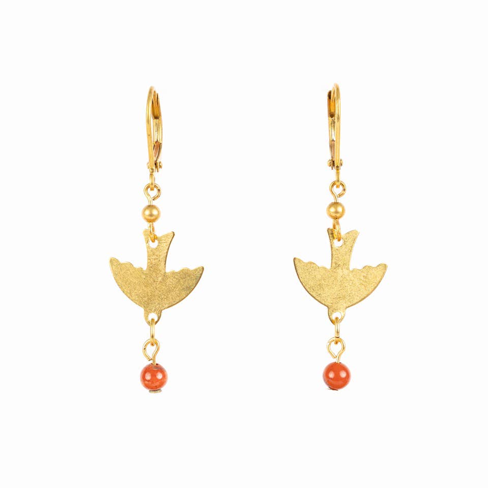 Bird & Stone Fruit Earrings