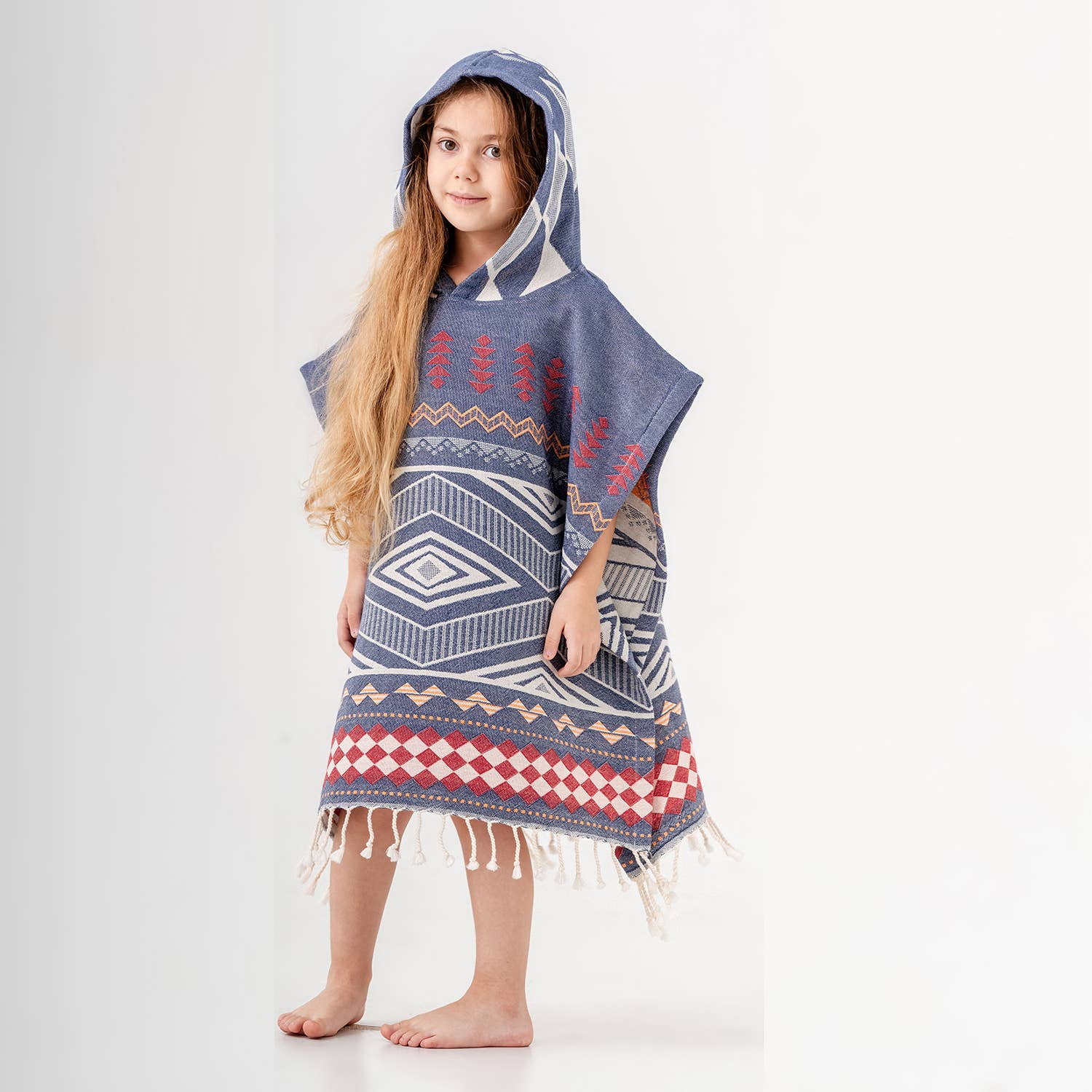 Kid Hooded Poncho Surf Changing Swimming Beach Towel Shower
