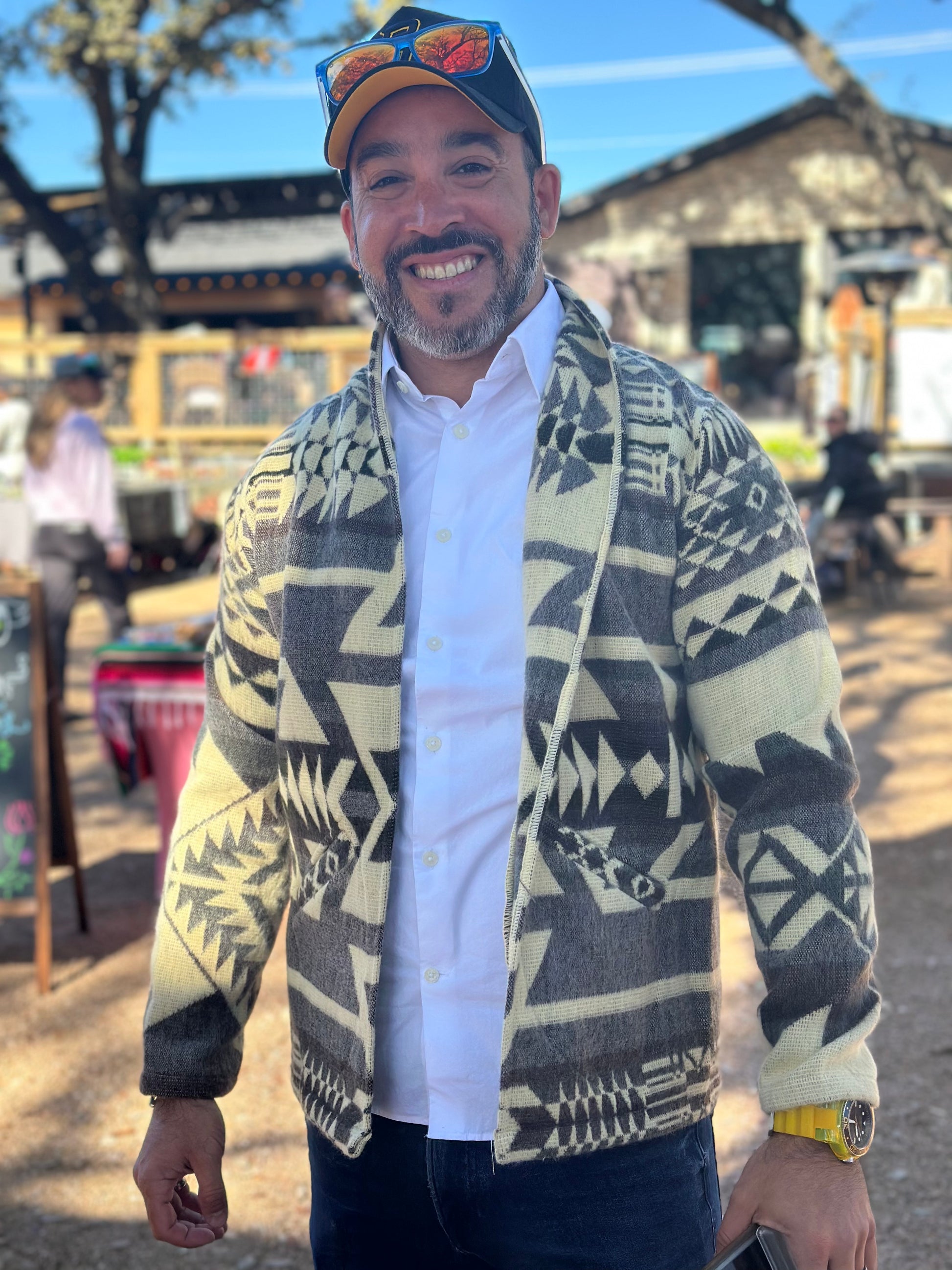 Repurposed Sweater Jackets from Damaged Blankets