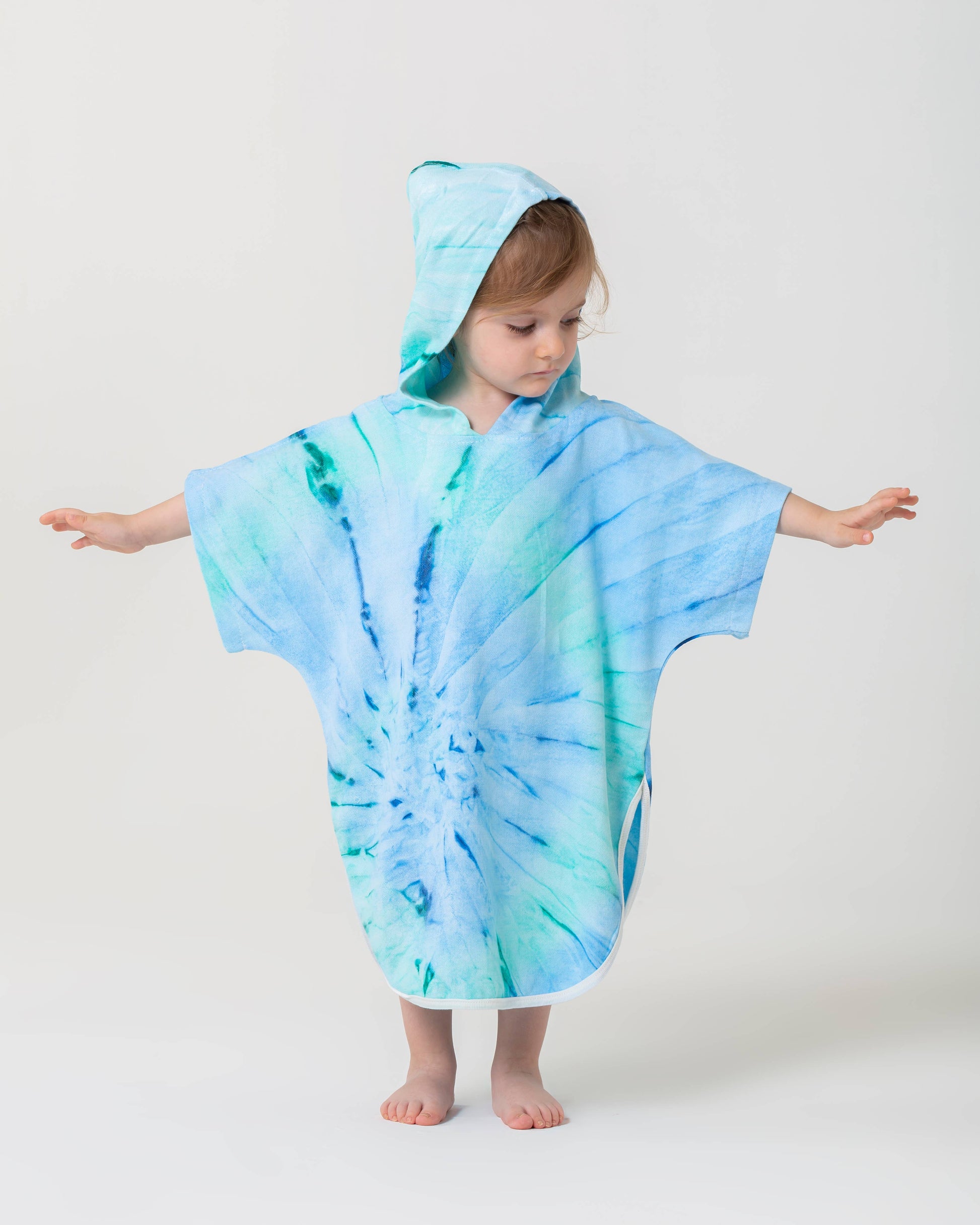Kids Summer Hooded Poncho Surf Changing Swimming Beach Towel