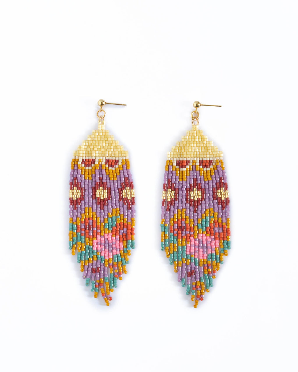 Huipil-Inspired Fringe Earring