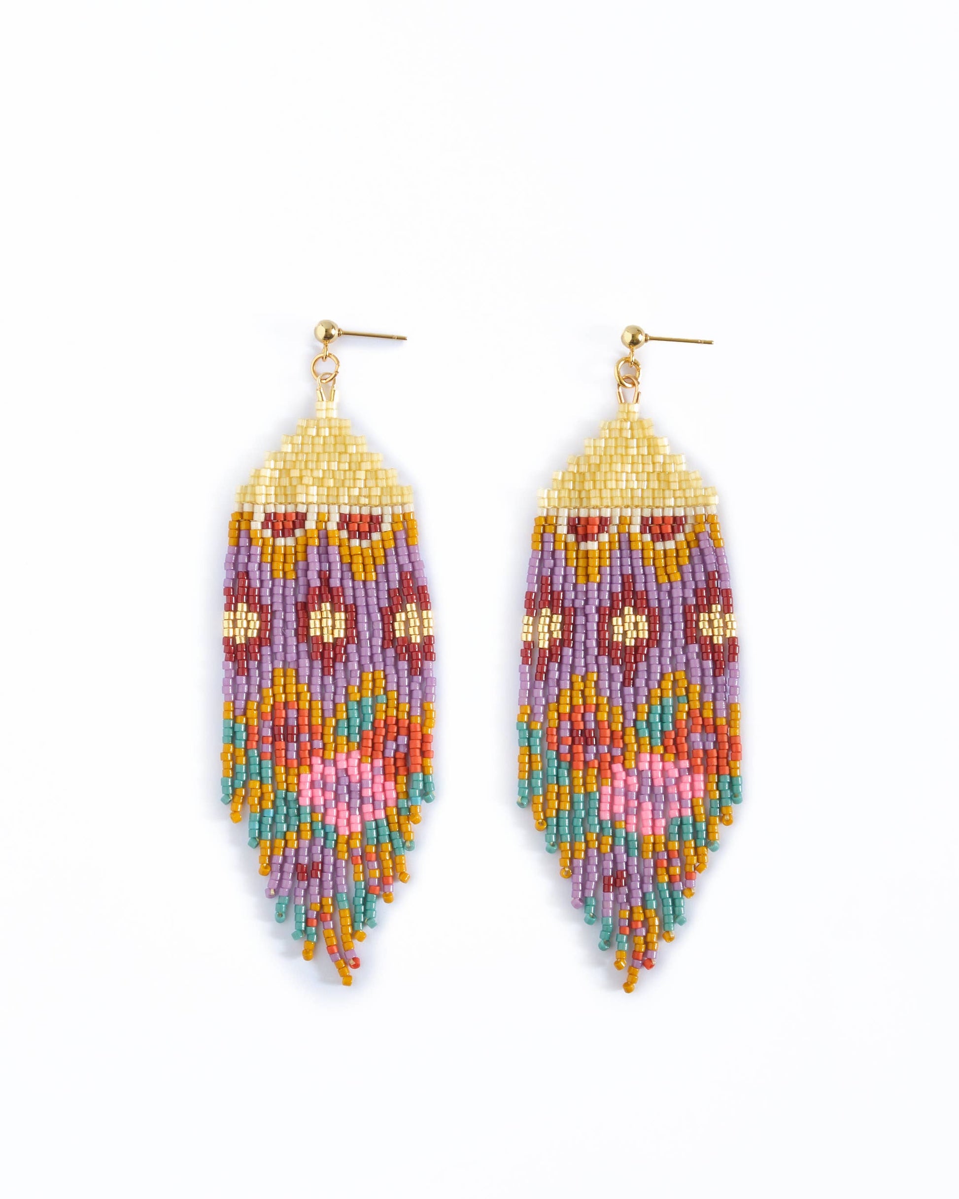 Huipil-Inspired Fringe Earring