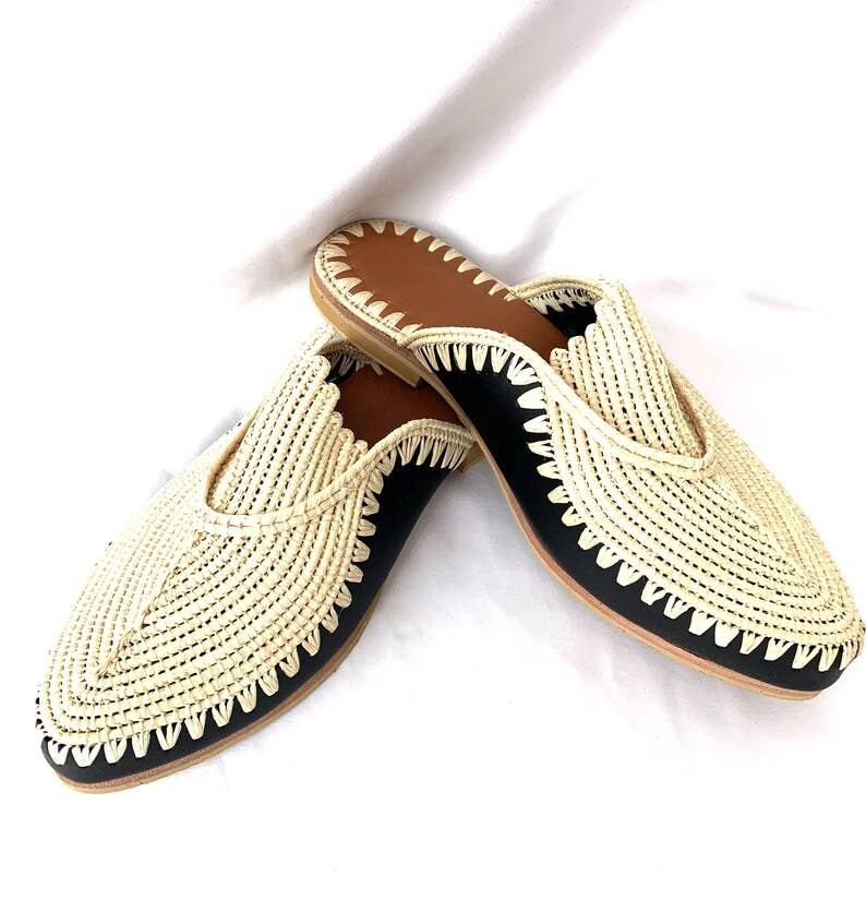 Comfortable Slippers Raffia Sandals for Womens