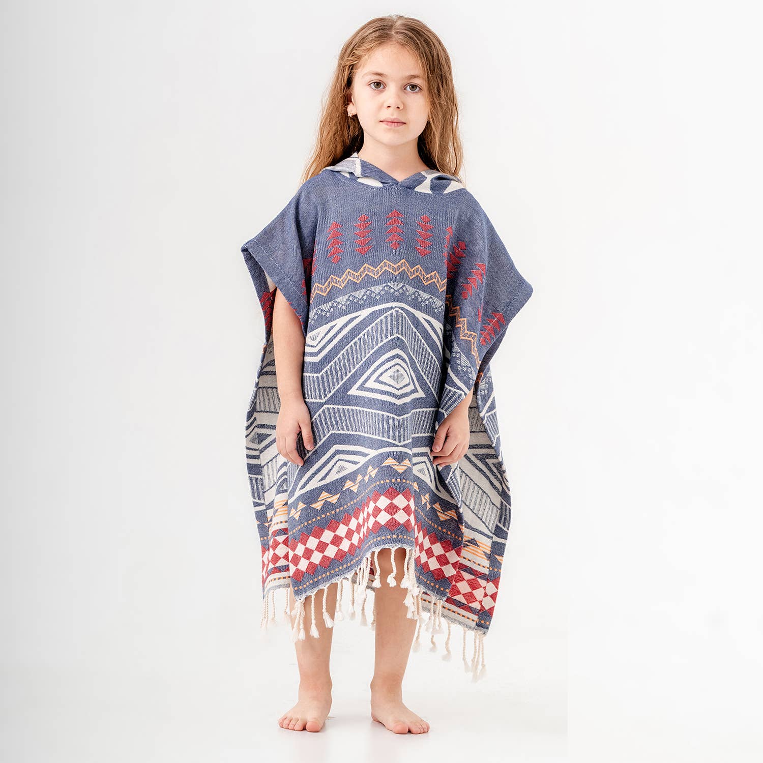 Kid Hooded Poncho Surf Changing Swimming Beach Towel Shower