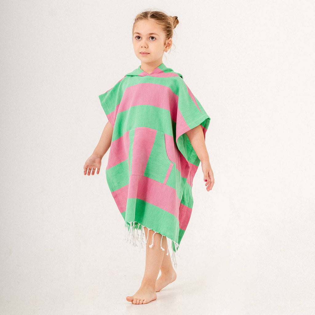 Kids Summer Hooded Poncho Changing Swimming Beach Baby Towel