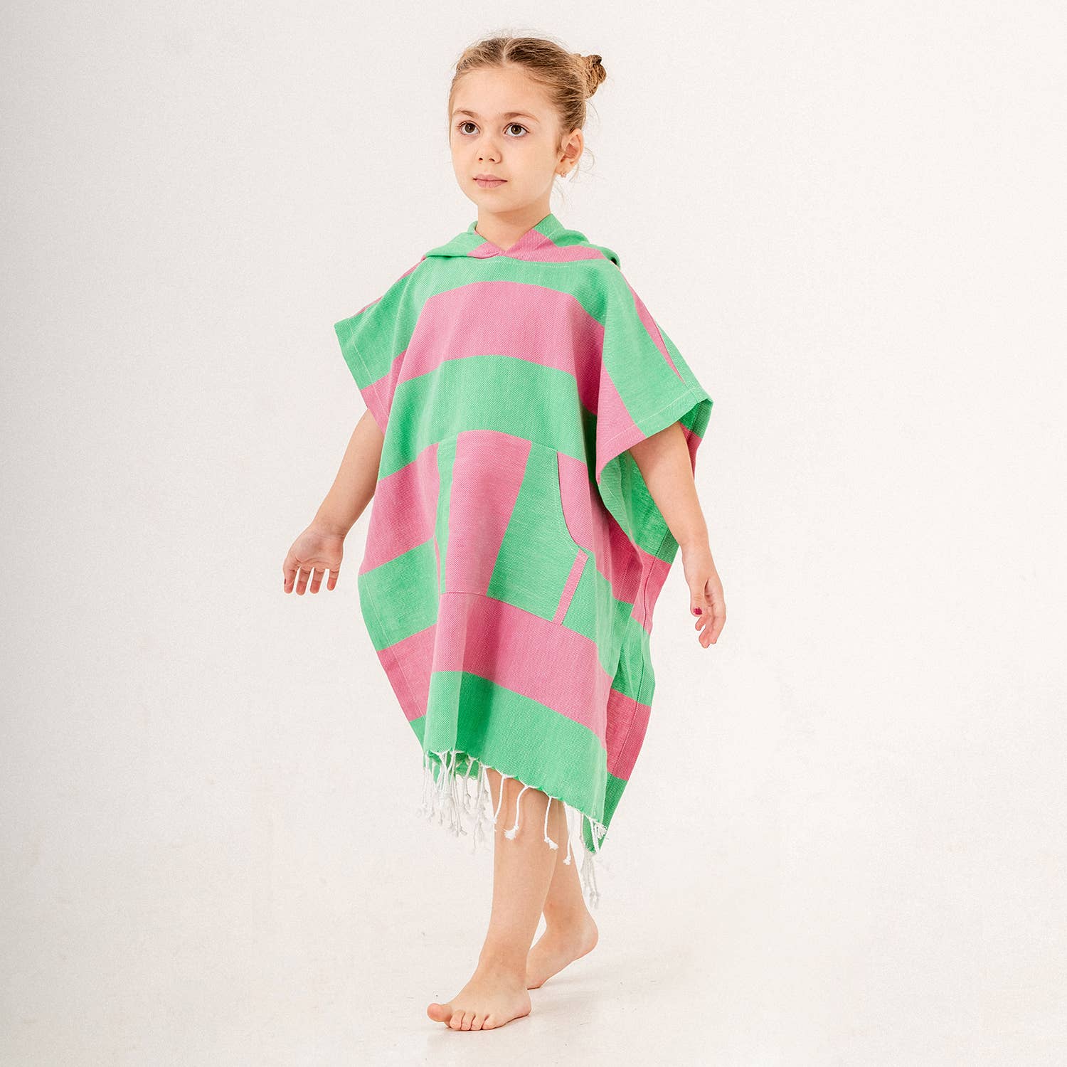 Kids Summer Hooded Poncho Changing Swimming Beach Baby Towel