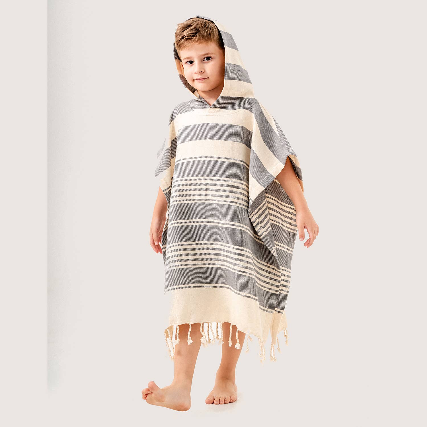 Kid Hooded Poncho Surf Changing Swimming Beach Towel Toddler