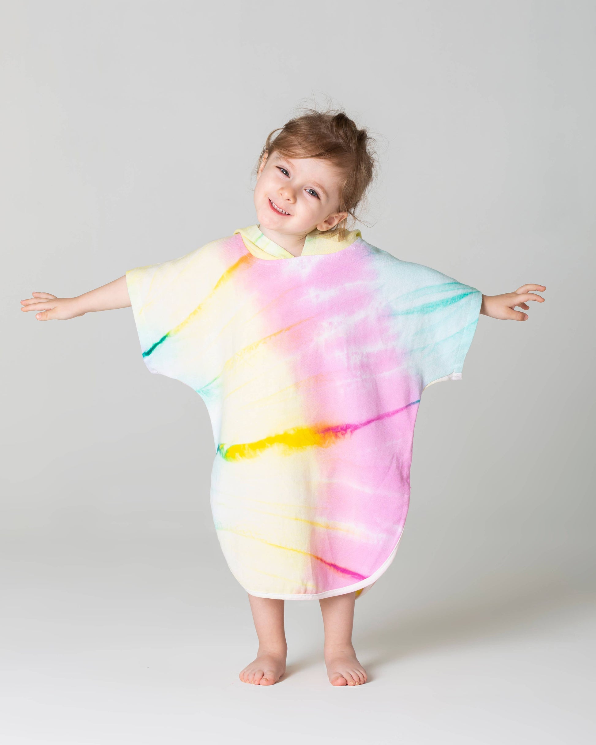 Kids Summer Hooded Poncho Surf Changing Swimming Beach Towel