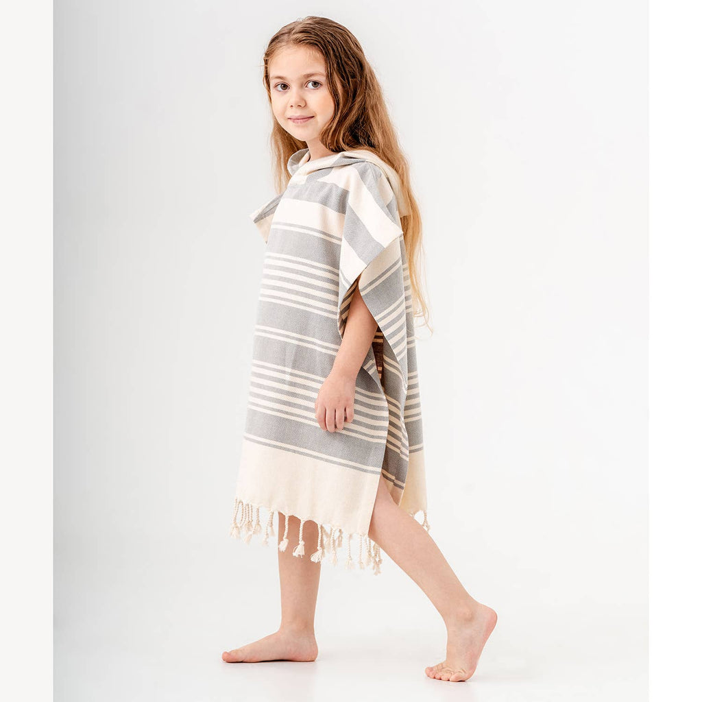 Kid Hooded Poncho Surf Changing Swimming Beach Towel Toddler