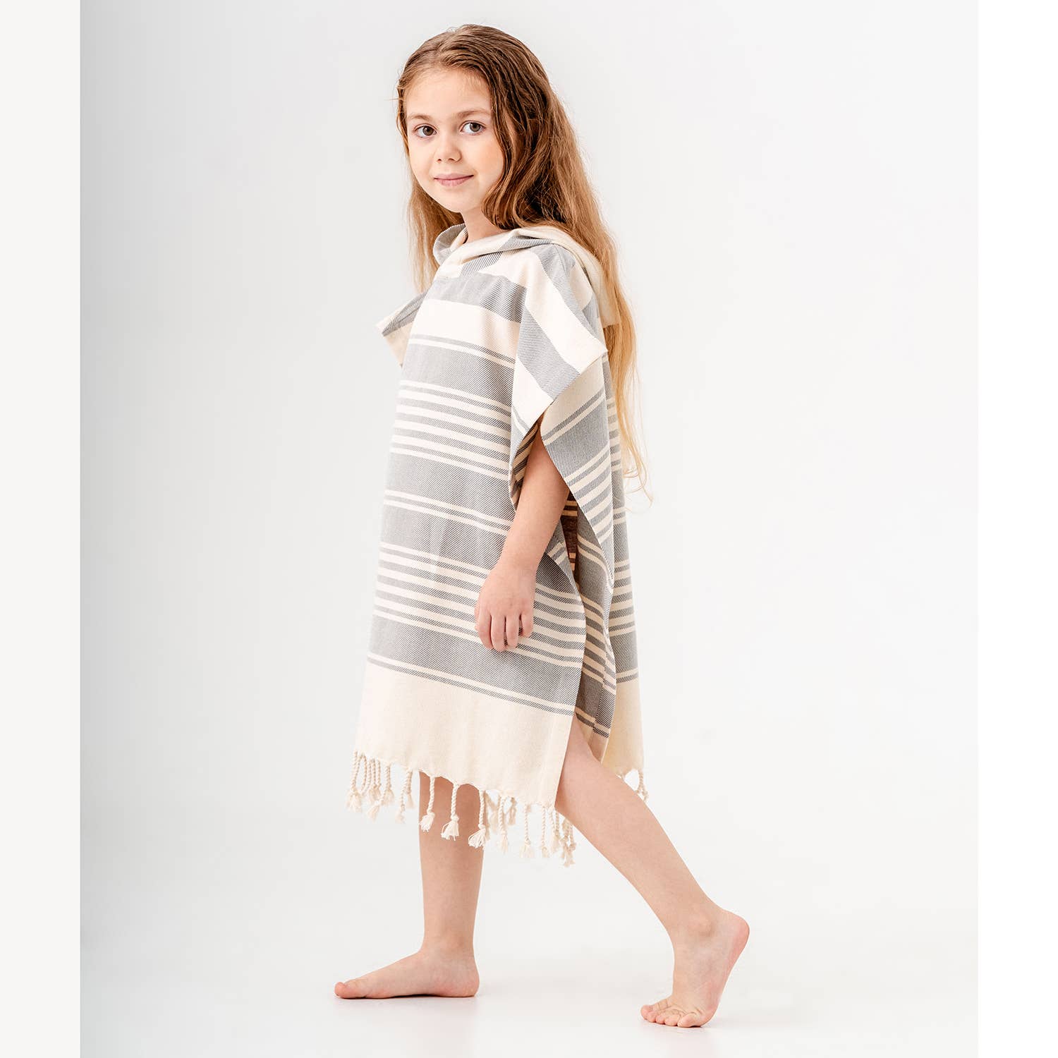 Kid Hooded Poncho Surf Changing Swimming Beach Towel Toddler