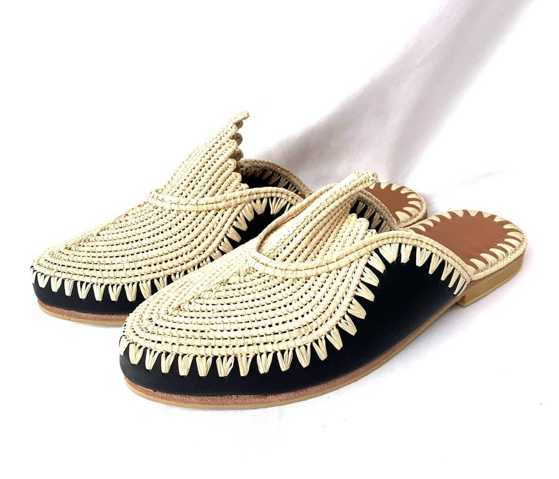Comfortable Slippers Raffia Sandals for Womens